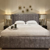 Winged Velvet Bed