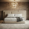 Alsa Layered Panel Upholstered Bed | Luxury Bed UAE