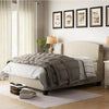 Swirl Curve Headboard Bed