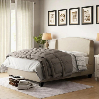 Swirl Curve Headboard Bed