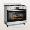 Beko 90x60cm Freestanding Cooker – Gas Hob & Electric Oven with Air Fryer