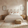 Aabano Wave Crown Headboard Bed | Lavish Furniture