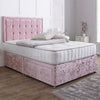 Button Border Headboard Bed Set