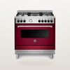 Bertazzoni Master Series 90cm Gas Cooker – Burgundy