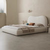 Bed with Cushioned Headboard