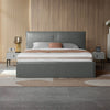Plain Leather Upholstered Bed