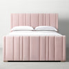Lined Upholstered Bed With Footboard