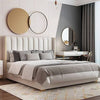 Ivory Bed with Gold Trim