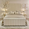 Nori Cream Boucle Wall Panel Bed