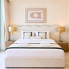 Aadez Wave-Top Upholstered Bed | Modern Bedroom Furniture