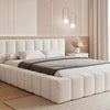 Cream Boucle Cloud Bed
