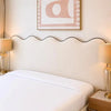 Aadez Wave-Top Upholstered Bed | Modern Bedroom Furniture