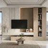 Aadric Vertical Slat Media Wall Unit