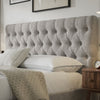 Button Tufted Headboard Bed Frame