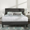 Button Tufted Upholstered Bed Frame