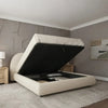 Alvina Bouclé Hydraulic Storage Bed | Luxury Storage Bed UAE