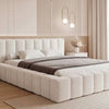 Cream Boucle Cloud Bed