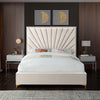 Cross Tufted High Headboard Upholstery Bed