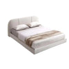 Curved Padded Headboard Bed