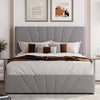 Grey Sunburst Panel Bed