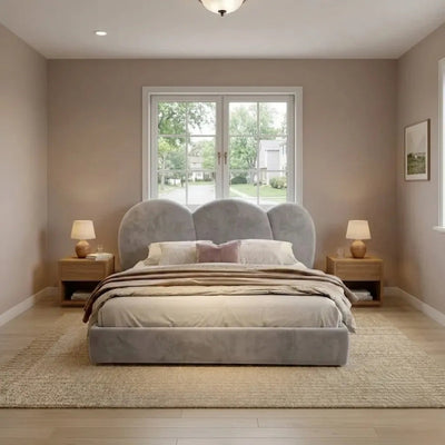 Alvin Shell Curve Bed | Luxury Designer Bed by Lavish Furniture