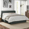 Winged Tufted Headboard Bed