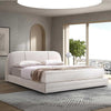 Curved Padded Headboard Bed