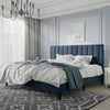 Velvet Wingback Bed Frame