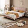 Platform Faux Leather Bed