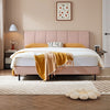 Platform Faux Leather Bed