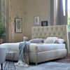 Square Tufted Headboard Bed