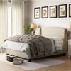 Swirl Curve Headboard Bed