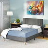 Tufted Upholstered Low Profile Bed