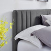 Tufted Upholstered Low Profile Bed