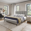 Upholstered Boucle Fabric Bed