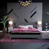 Upholstered Faux Leather Bed