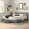 Upholstered Faux Leather Bed