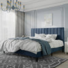Velvet Wingback Bed Frame