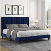 Velvet Wingback Bed Frame