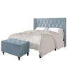 Wingback Tufted Headboard Bed