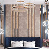 Winged Headboard Bed With Wall Panel