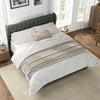 Winged Tufted Headboard Bed